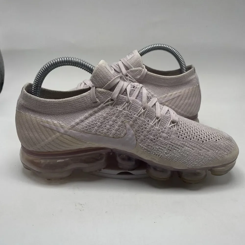 Nike Air Shoes Women Size 8 Vapormax Flyknit Pink Athletic Running Sneakers 3921